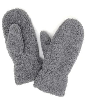 Teddy Bear Fleece Lined Mittens