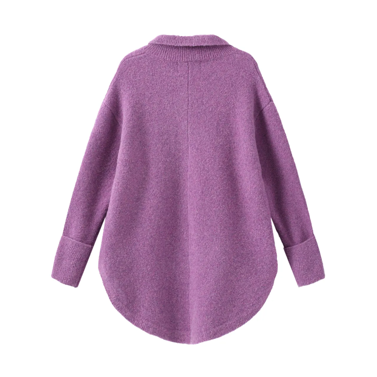 Teddy Knit Cardigan - Purple