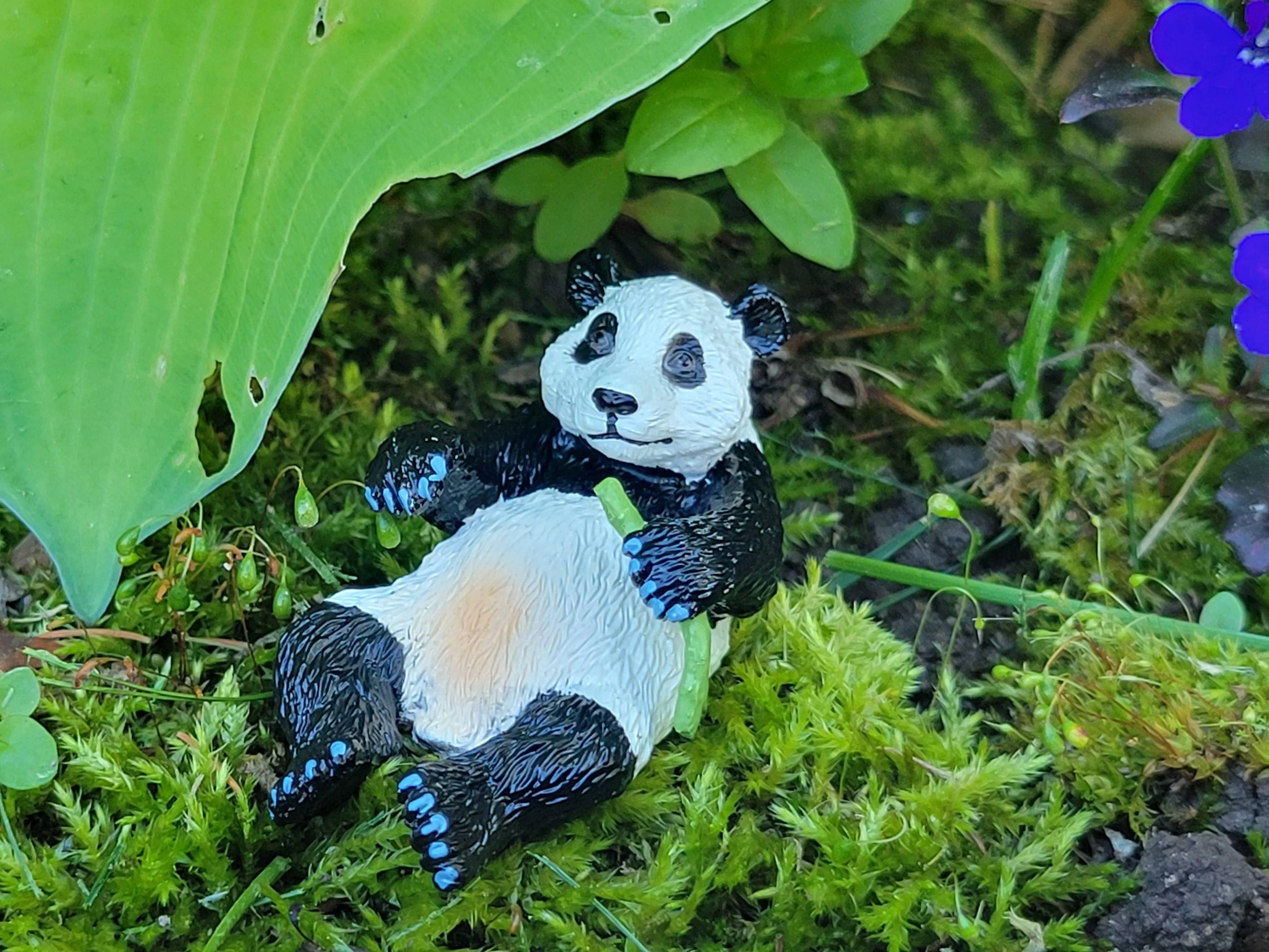 Toymany Lying Down Panda Cub Figurine Toy