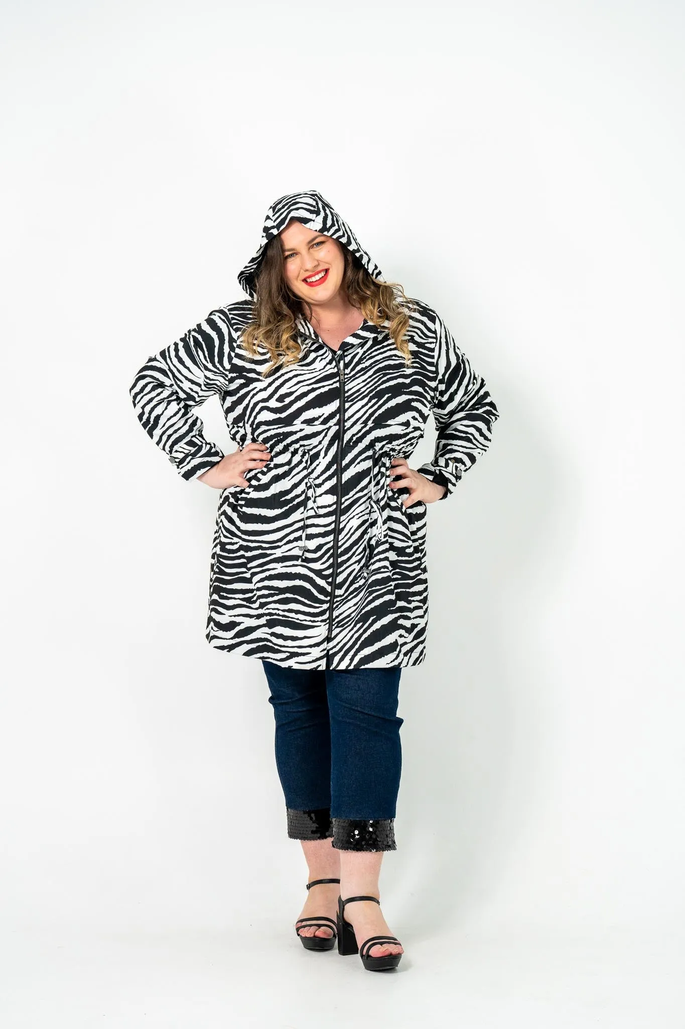 'Trench' Jacket - Zebra