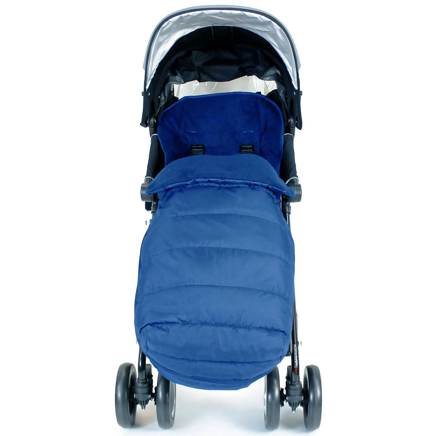 Universal Deluxe 2 In 1 Footmuff Buggy Cosytoes To Fit Graco Evo Pushchair - Navy