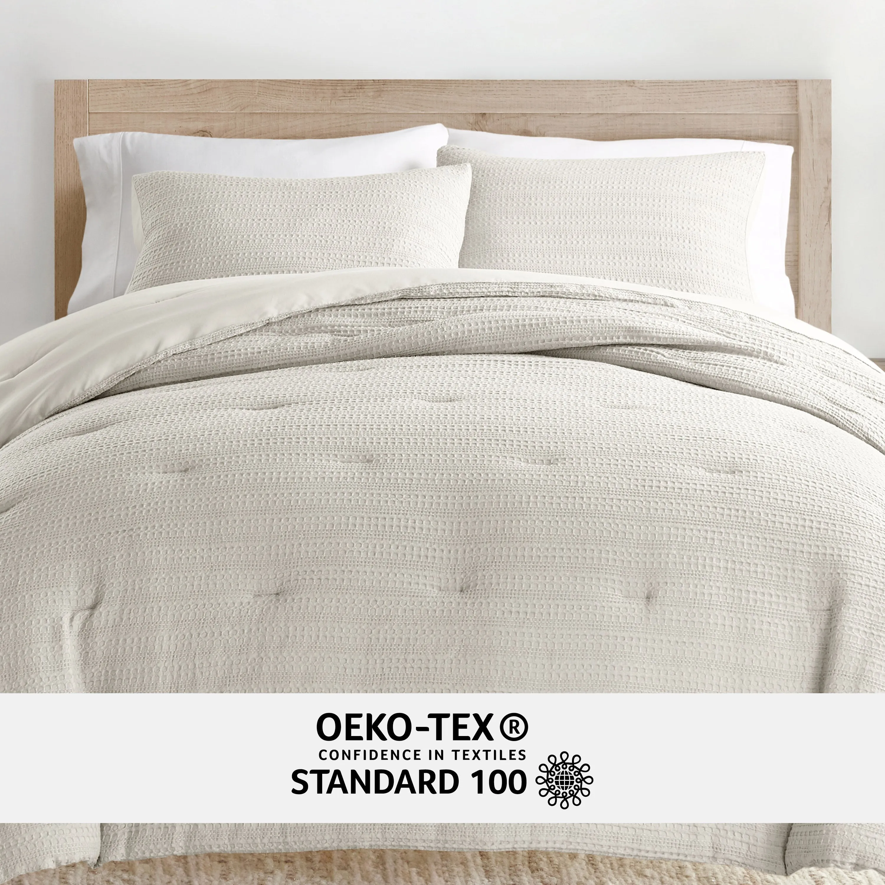 Waffle Textured Comforter Set (Sale)