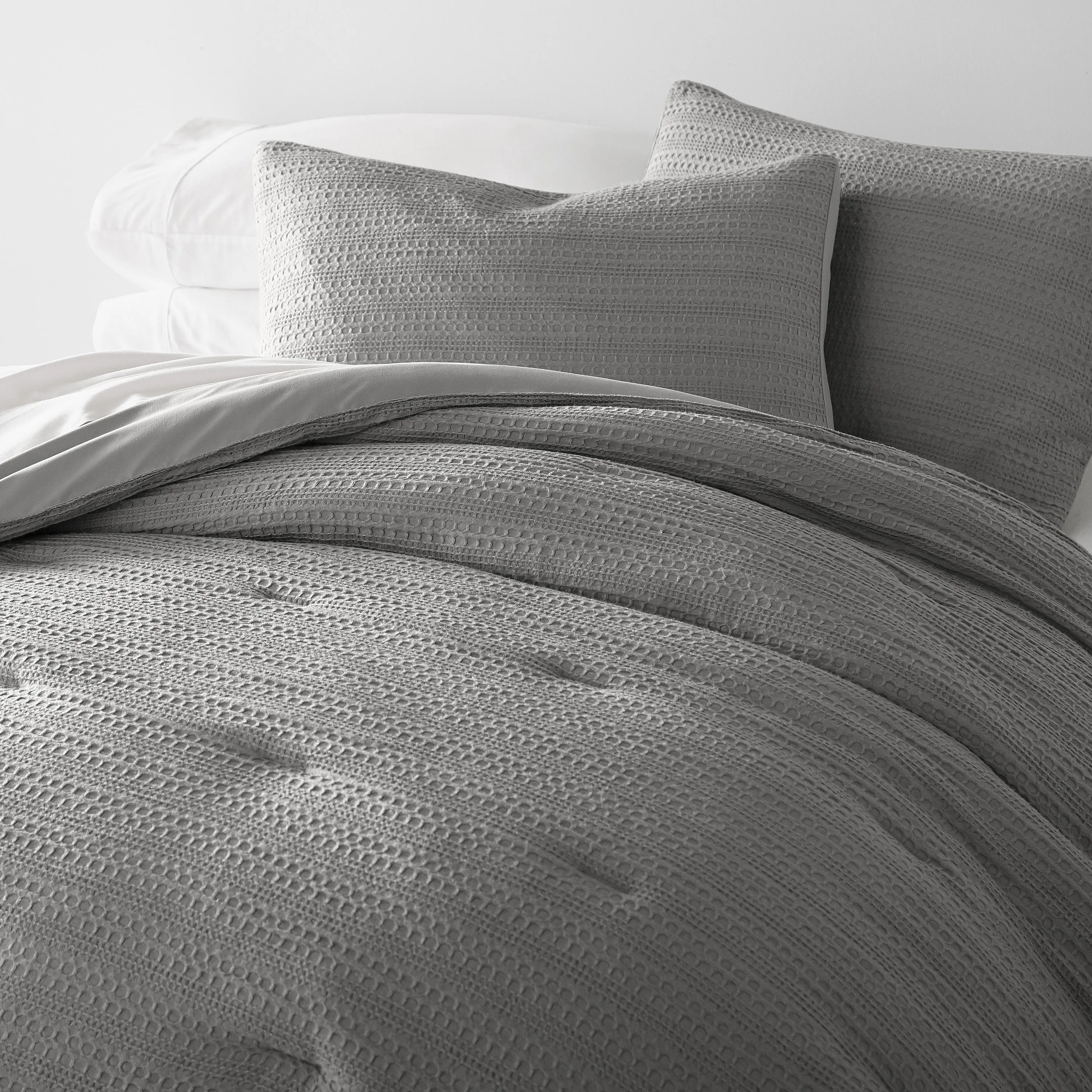 Waffle Textured Comforter Set (Sale)