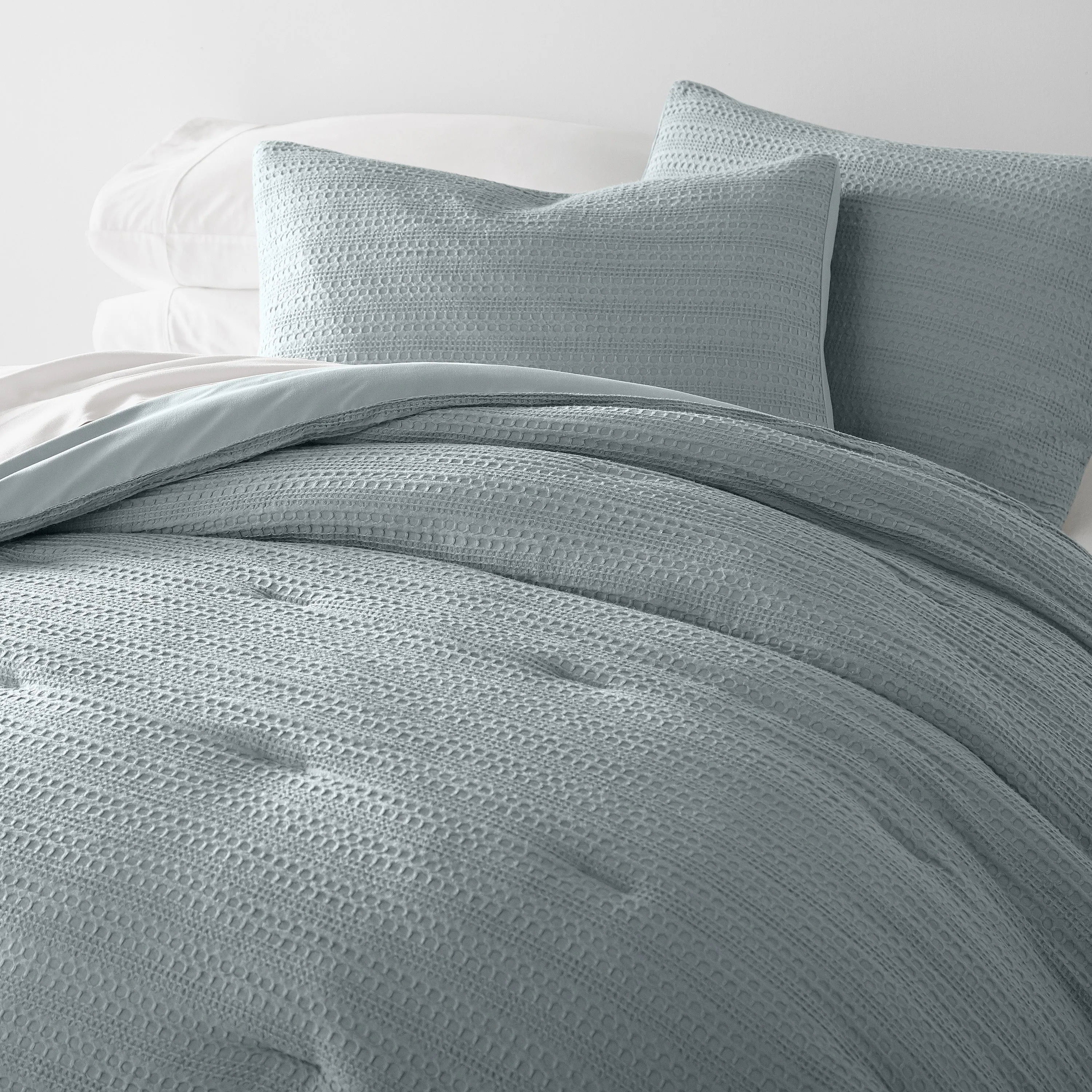 Waffle Textured Comforter Set (Sale)