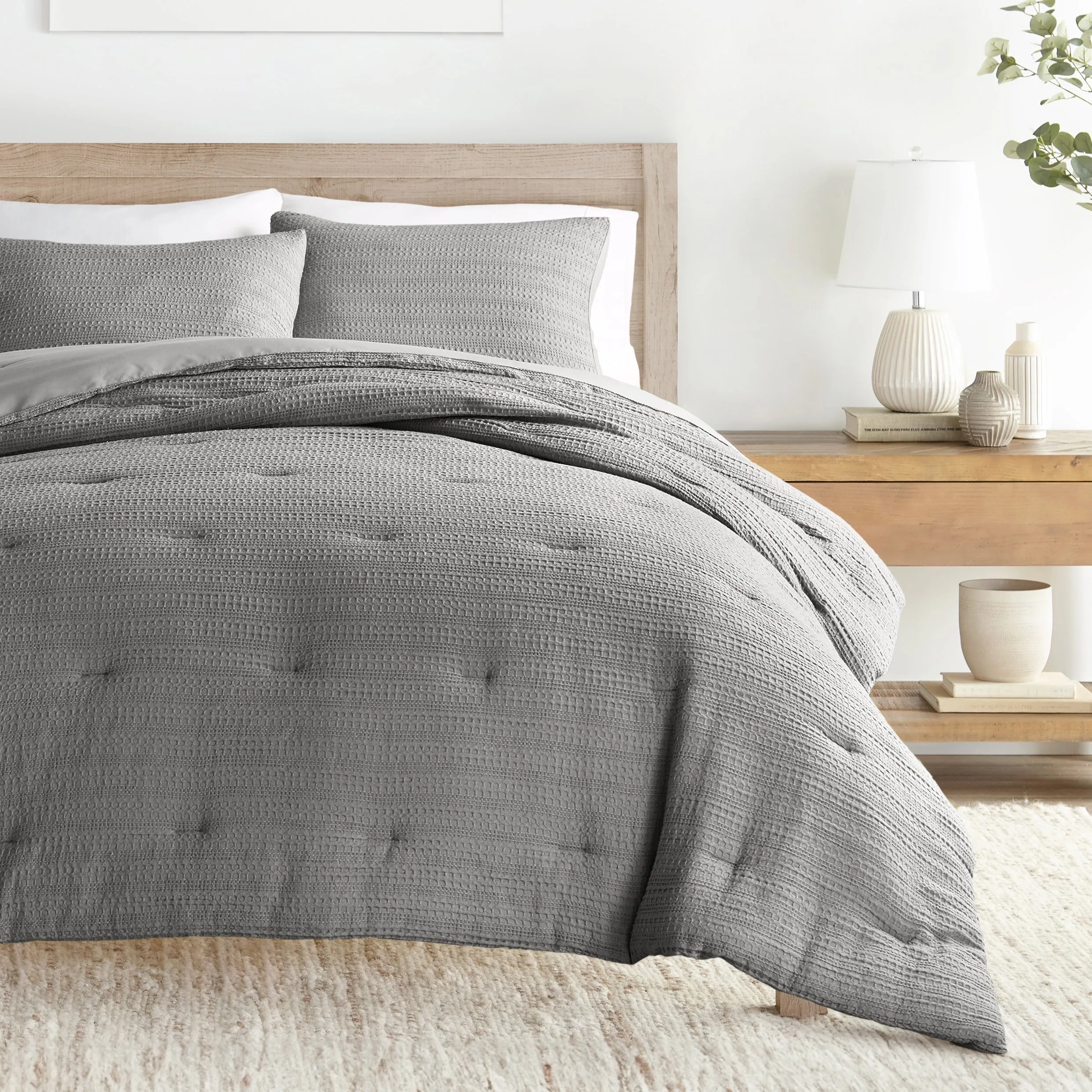 Waffle Textured Comforter Set (Sale)