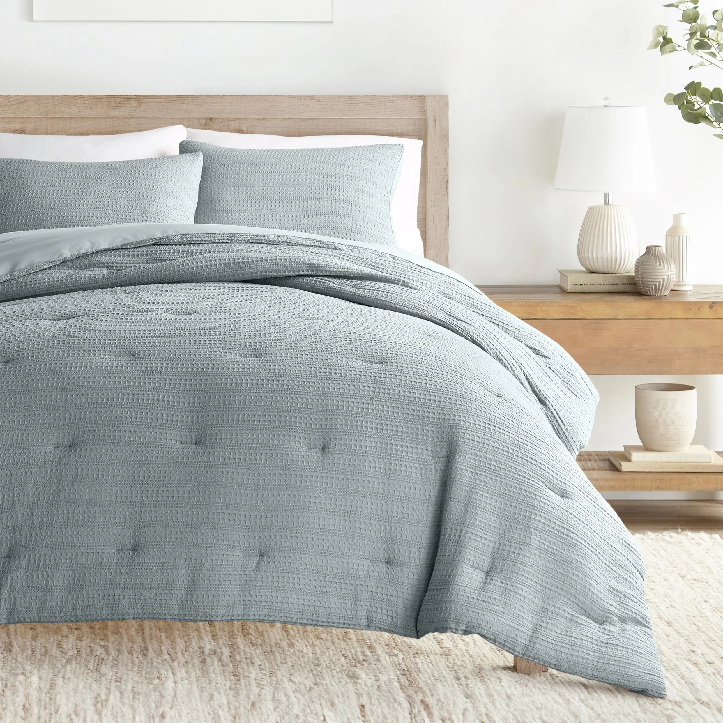 Waffle Textured Comforter Set (Sale)