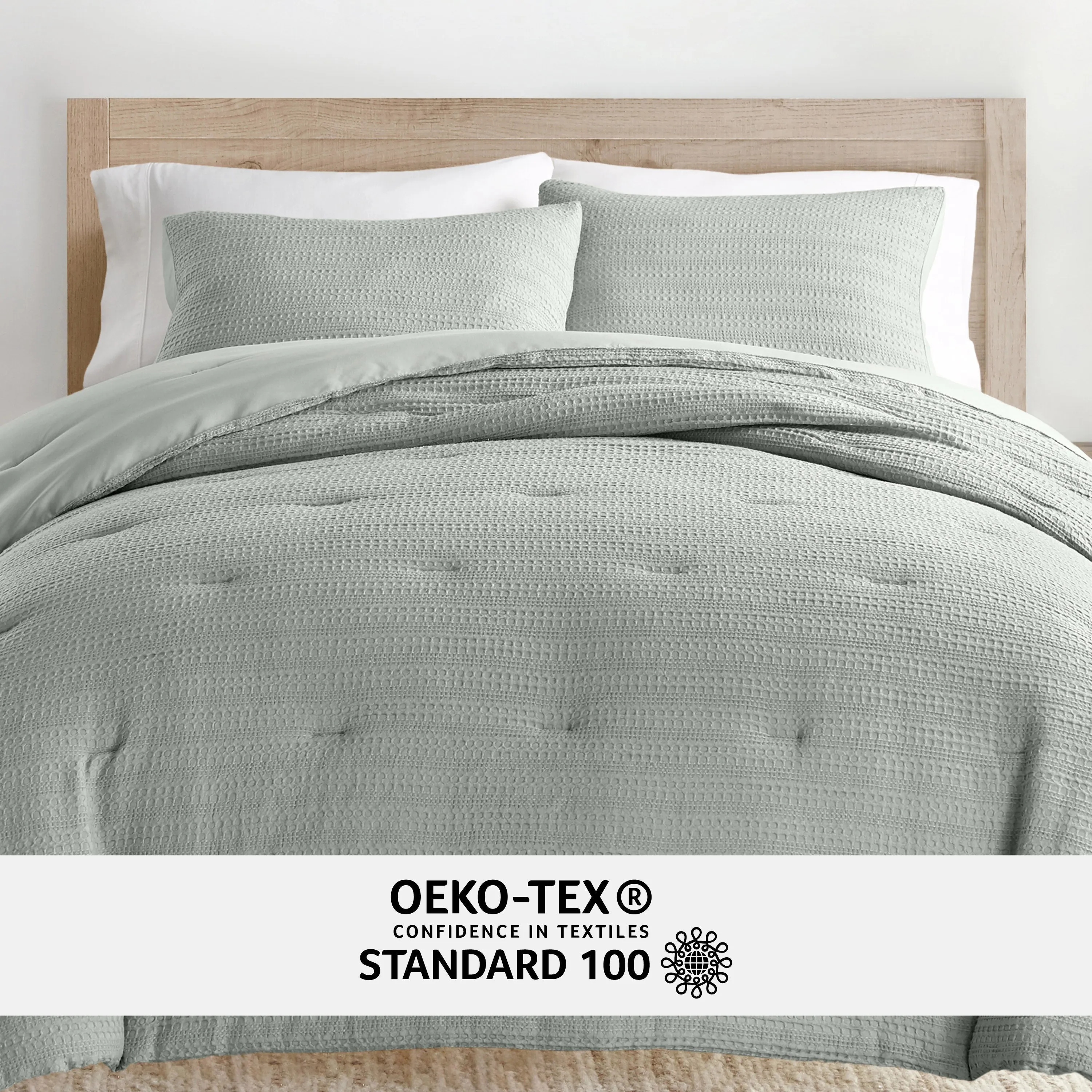 Waffle Textured Comforter Set (Sale)