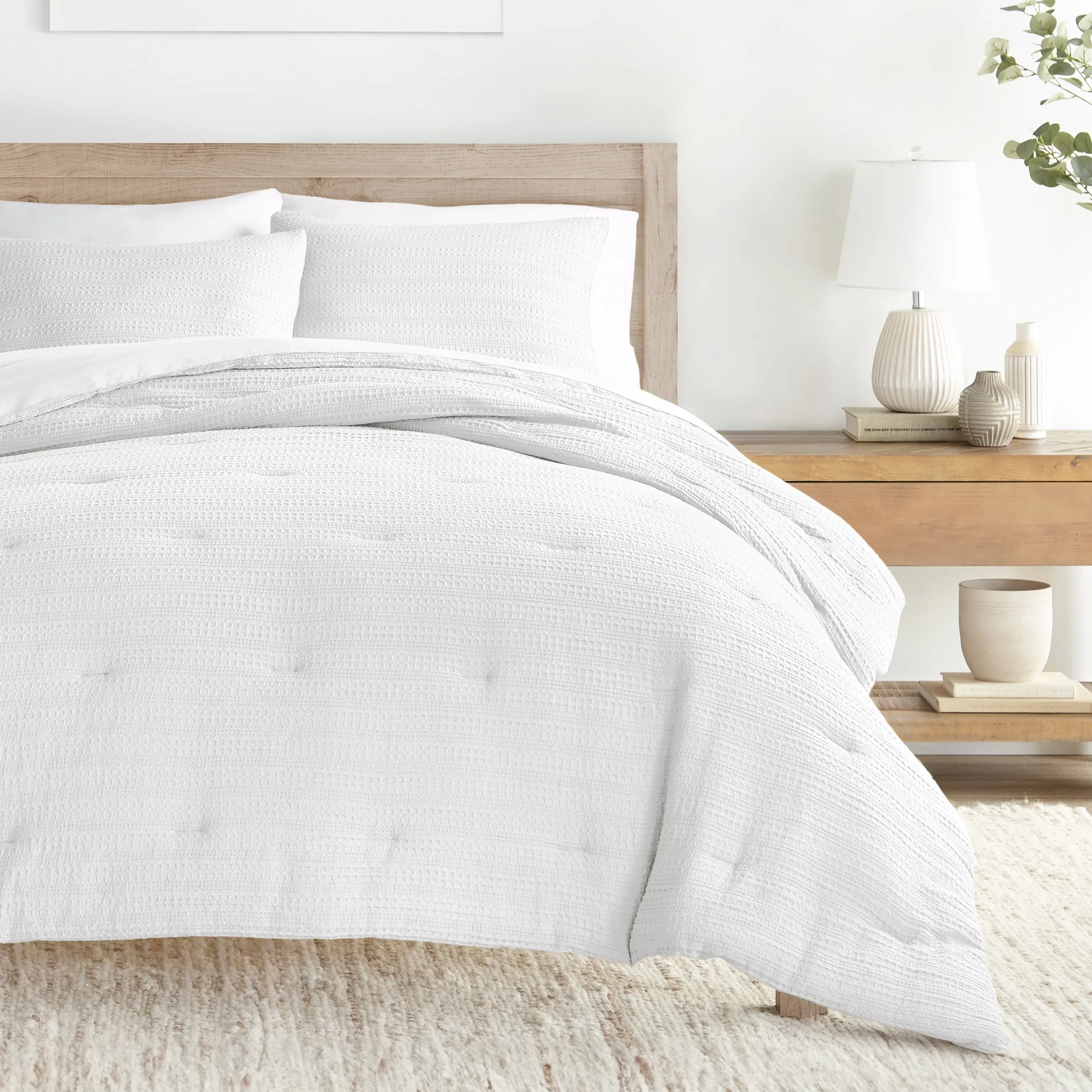 Waffle Textured Comforter Set (Sale)