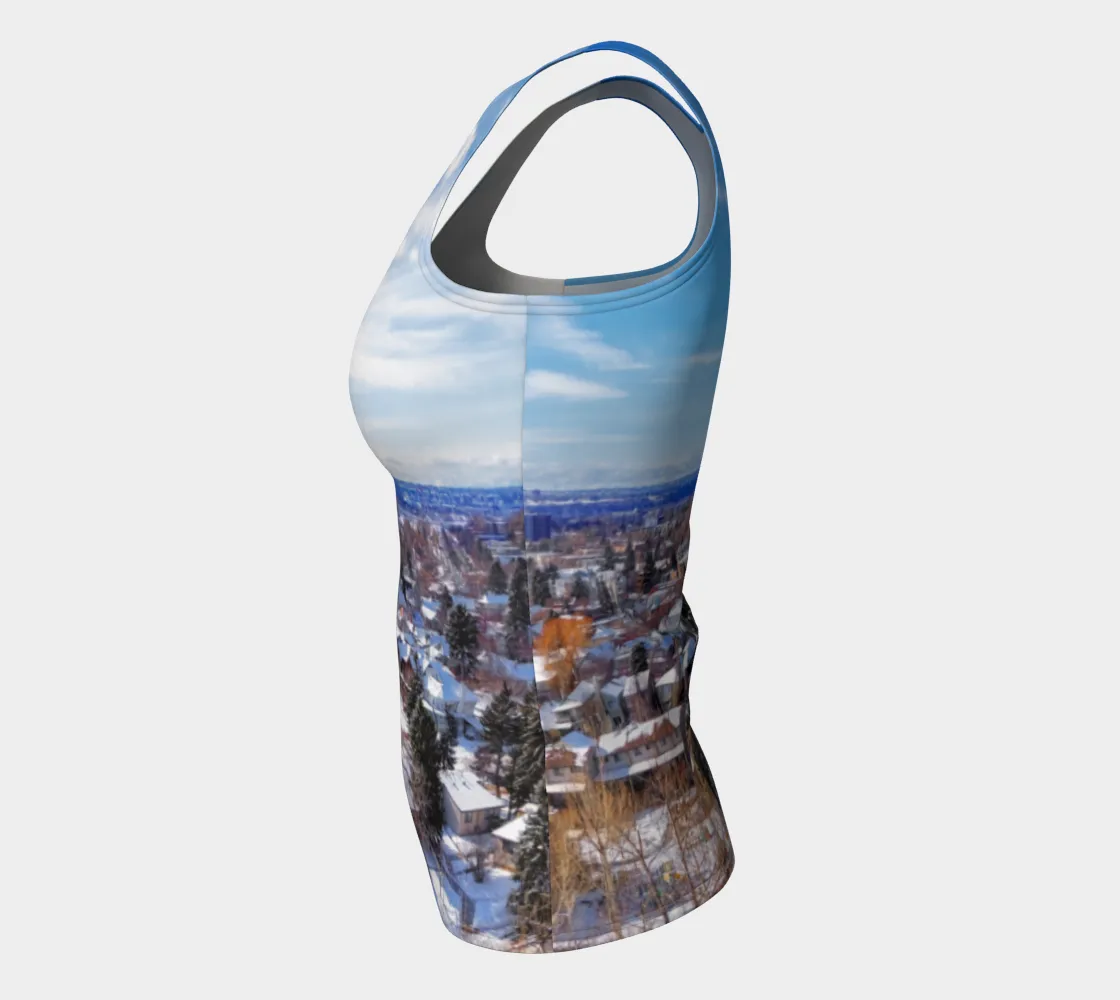 Women's All-Over Fitted Regular Tank Top - McHugh Bluff Winter