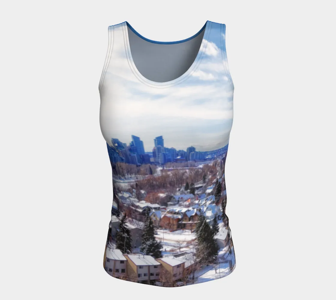 Women's All-Over Fitted Regular Tank Top - McHugh Bluff Winter