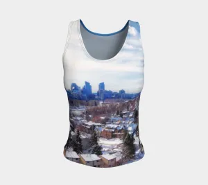 Women's All-Over Fitted Regular Tank Top - McHugh Bluff Winter