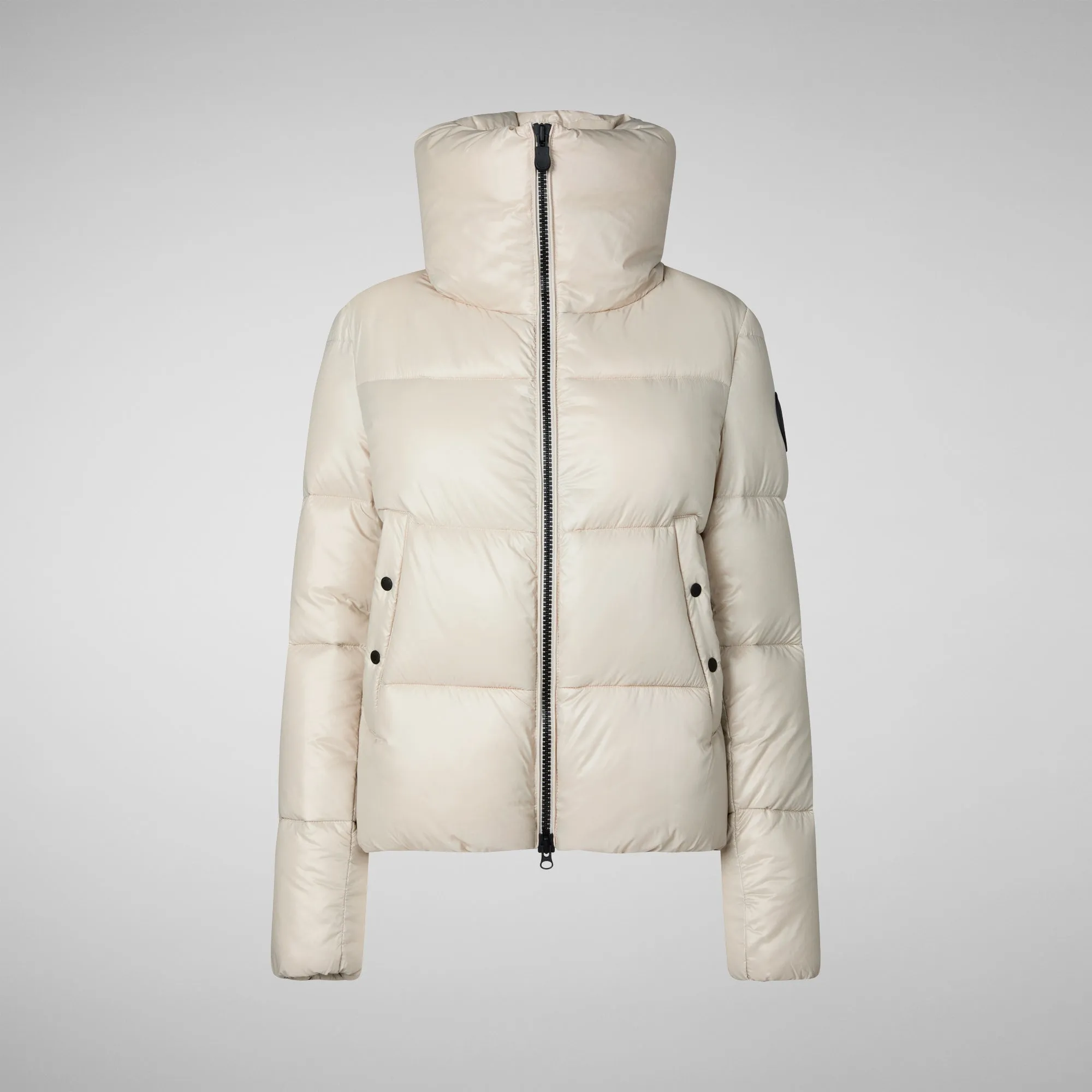 Women's Animal free Puffer Jacket Isla  in Rainy Beige